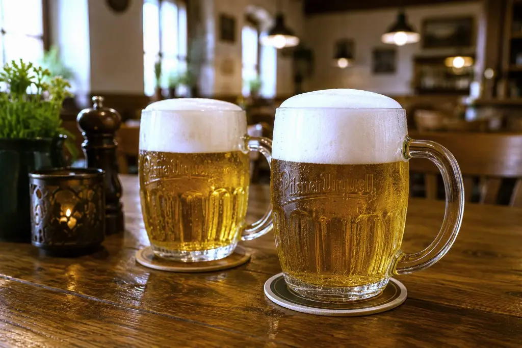 Čerstvě natočené pivo